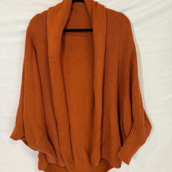 Cable Knitted Oversized Wrap Cardigan Sweater - Picture 1 of 4